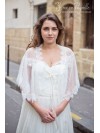 Cape mariage tulle plumetis