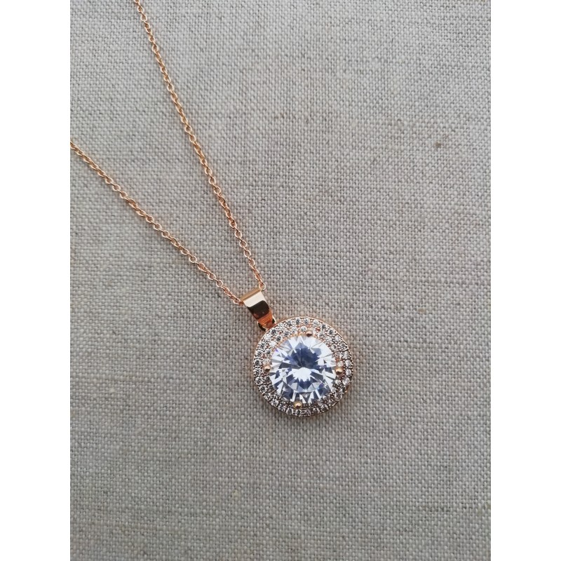 collier cristal strass zircon or mariage collier cristal strass zircon or mariage