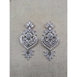 Boucles d'oreilles zircon mariage