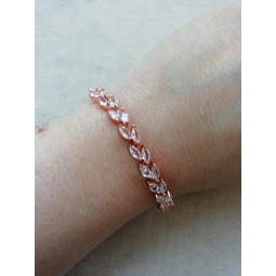BRACELET ZIRCON ROSE GOLD mariage